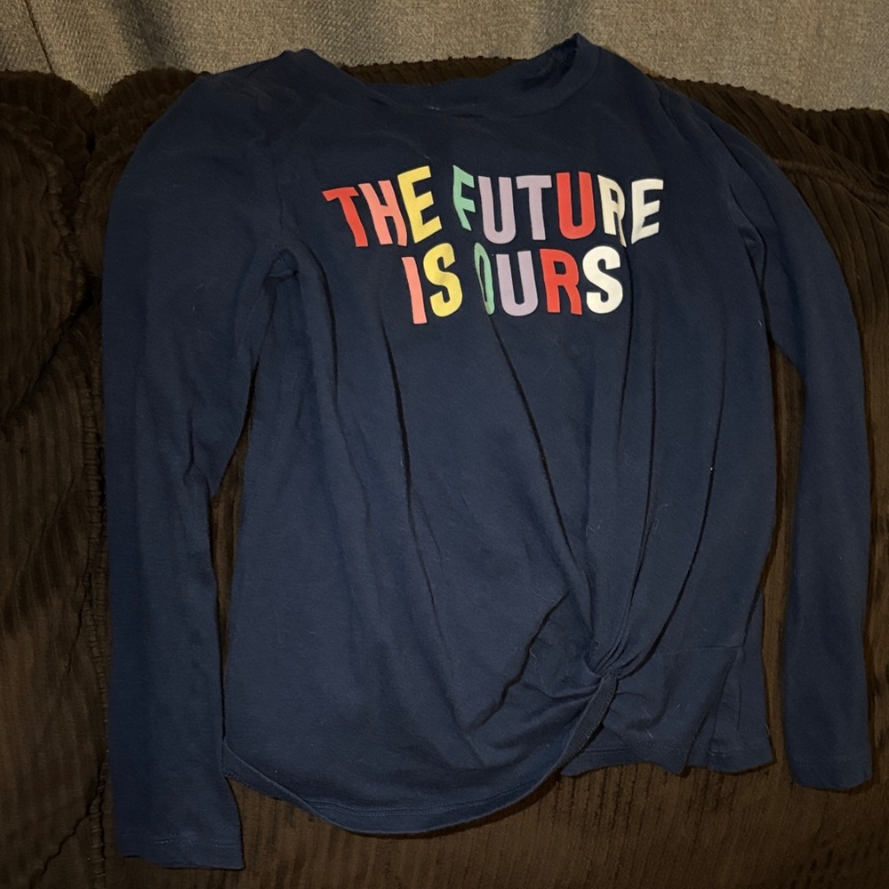 Arizona Jean Company Navy Long Sleeve with Colorful Graphic